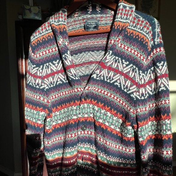 A&F Cozy Cardigan - Men Size L - Picture 1 of 6